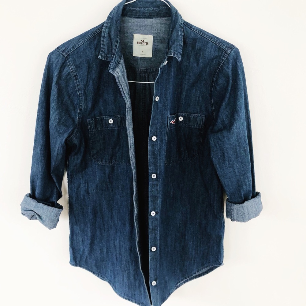 Hollister Denim Button-Up